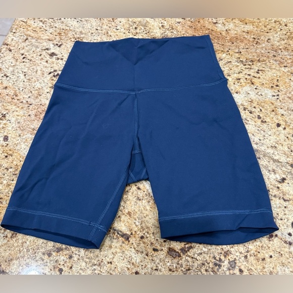 NEW! Lululemon Wunder Train High-Rise Biker Shorts 6” Mineral Blue Sz 4 Retired - Picture 6 of 8